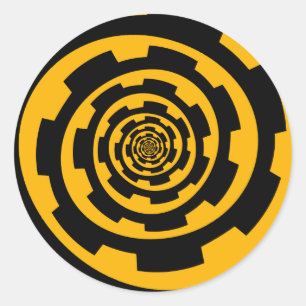 Gang-Spirale Runder Aufkleber