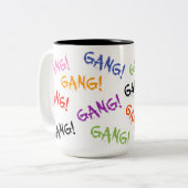 GANG! Two-Tone Tasse, 0,44 l Zweifarbige Tasse (Vorderseite Links)