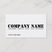 Gang-Visitenkarte Visitenkarte (Rückseite)