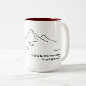 Gang zu den Bergen Tasse (VorderseiteRechts)