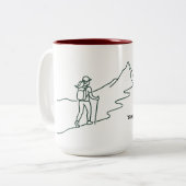 Gang zu den Bergen Tasse (Vorderseite Links)