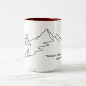 Gang zu den Bergen Tasse (Mittel)