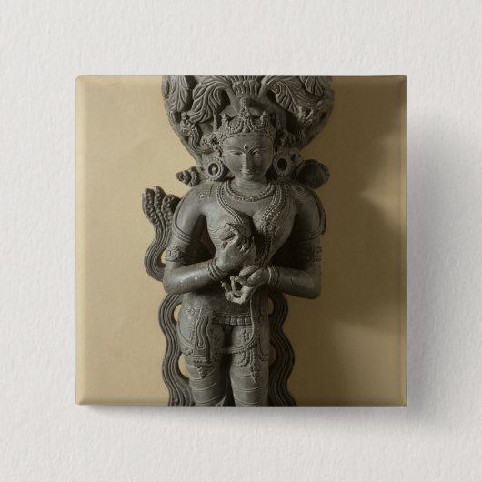 Ganga, Göttin, die den heiligen Fluss GA Button (Vorderseite)