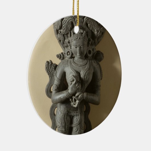 Ganga, Göttin, die den heiligen Fluss GA Keramik Ornament (Rechts)