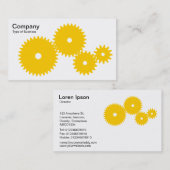 Gänge - Bernstein auf Weiß Visitenkarte (Vorne/Hinten)