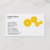 Gänge - Bernstein auf Weiß Visitenkarte (Rückseite)