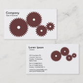 Gänge - Schokolade auf Weiß Visitenkarte (Vorne/Hinten)