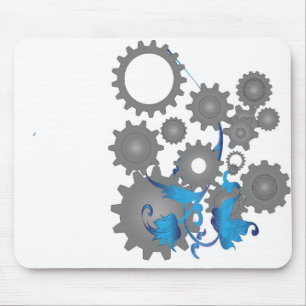 Gänge und Blumen Mousepad