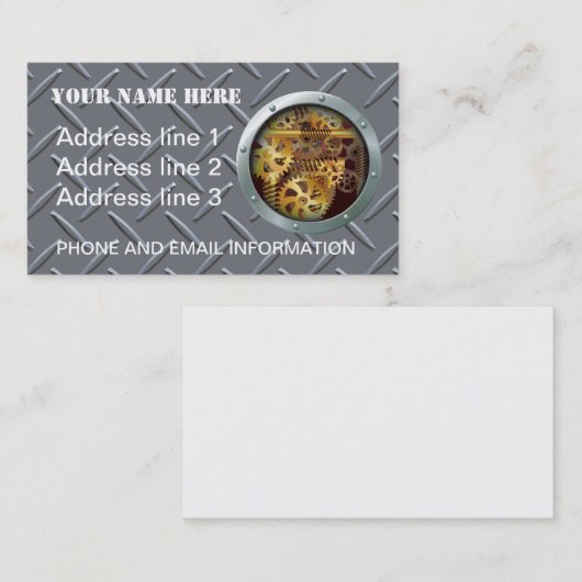 GÄNGE VISITENKARTE (Vorne/Hinten)