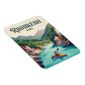 Ganges Fluss Rishikesh Indien Magnet (Rechte Seite)