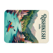 Ganges Fluss Rishikesh Indien Magnet (Horizontal)
