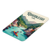 Ganges Fluss Rishikesh Indien Magnet (Linke Seite)