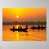 Ganges River, malerisch Poster (Vorne)
