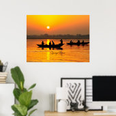 Ganges River, malerisch Poster (Heimbüro)