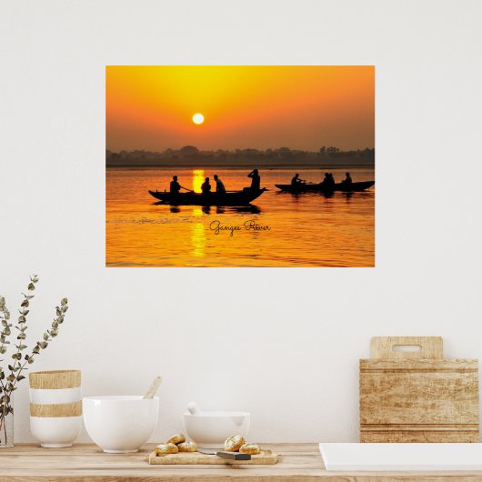 Ganges River, malerisch Poster (Küche)