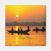 Ganges River, malerisches Foto Magnet (Vorne)