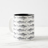 Ganges Shark Zweifarbige Tasse (Vorderseite Links)