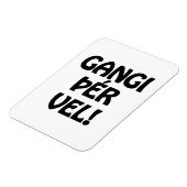 GANGI ÞÉR VEL! VIEL GLÜCK! Isländische Sprache Magnet (Linke Seite)