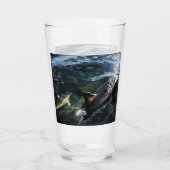 Gängige Dolphin Mum und Baby Glas (Rückseite)