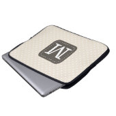 Gängige Polka-Dots-Muster für das benutzerdefinier Laptopschutzhülle (Vorne Knopf)