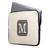Gängige Polka-Dots-Muster für das benutzerdefinier Laptopschutzhülle (Vorderseite Links)