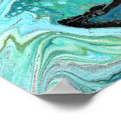 Gangs Back 1 Entweichendes blaues Abstraktes Poste Poster (Ecke)