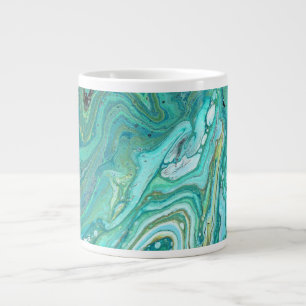 Gangs Back 1 Liquid Green Abstrakt Drink Cup Jumbo-Tasse
