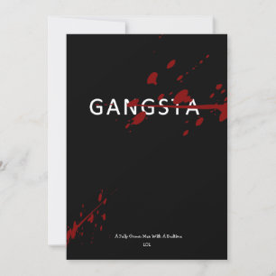 GANGSTA CARD - JAILMATECARDS.CO.UK - BIRTHDAFUN DANKESKARTE
