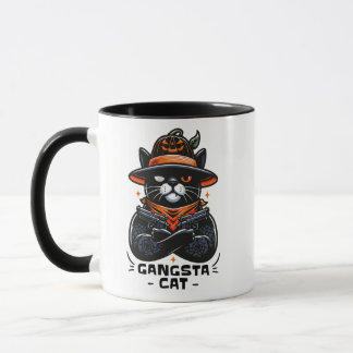 GANGSTA CAT HALLOWEEN TASSE
