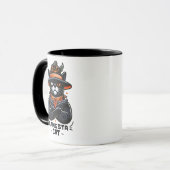 GANGSTA CAT HALLOWEEN TASSE (Vorderseite Links)