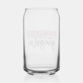 Gangsta Drink Glass - Pink Funny Gift Dosenglas (Rückseite)