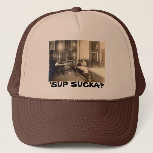 Gangsta Hut Truckerkappe (Vorderseite)