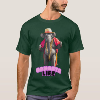 Gangsta Life Elephant vintage T-Shirt