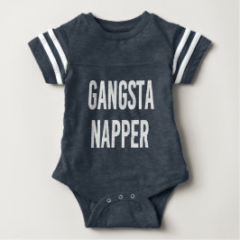 Gangsta Napper lustiges Baby Nickerchen müdes Shir Strampler