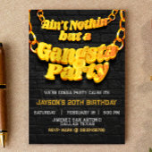 Gangsta-Party - Hiphop-Thema Einladung