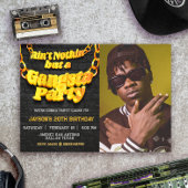 Gangsta Party - Hiphop Thema Landschaft Einladung