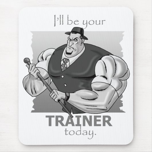 Gangsta persönlicher Trainer Mousepad (Vorne)