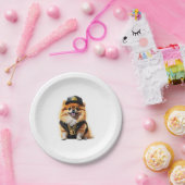 Gangsta Pomeranian - Hip Hop Dog Swag Pappteller (Party)