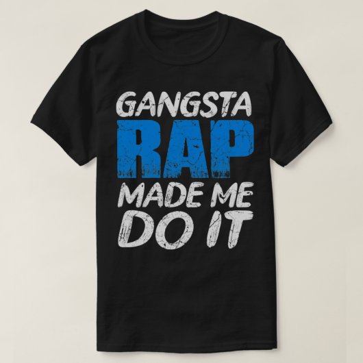 Gangsta-Rap T-Shirt (Design vorne)