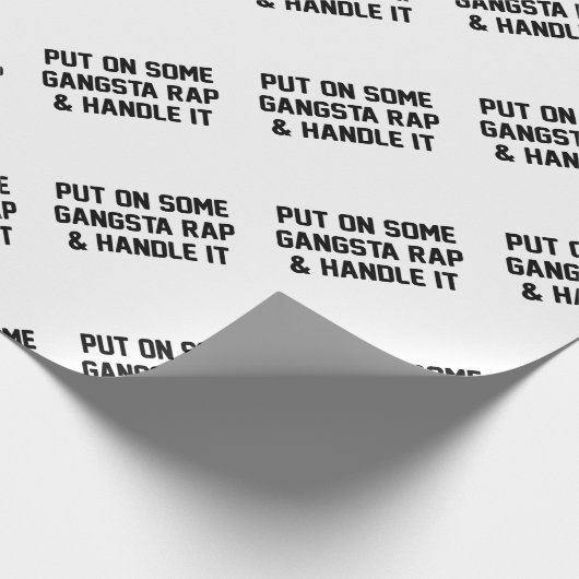 Gangsta Rap u. behandeln es Geschenkpapier (Ecke)