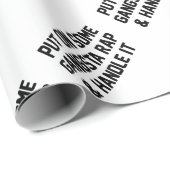 Gangsta Rap u. behandeln es Geschenkpapier (Rolleneckpunkt)