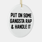 Gangsta Rap u. behandeln es Keramikornament (Rechts)