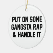 Gangsta Rap u. behandeln es Keramikornament (Links)