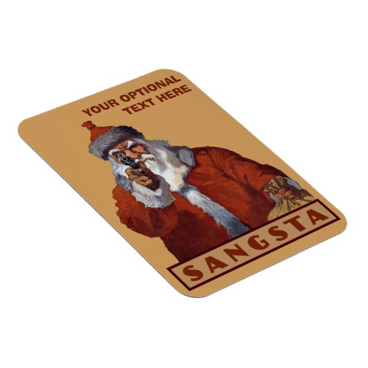 Gangsta Santa Custom MagMagnet Magnet (Rechte Seite)