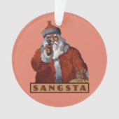 Gangsta Santa Custom-Ornament Ornament (Vorderseite)