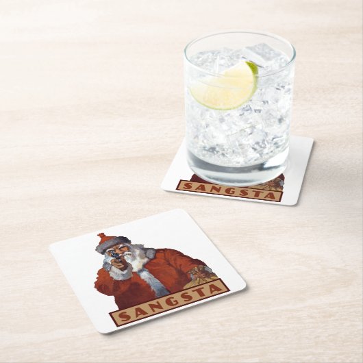 Gangsta Santa Untersetzer (Vor Ort)