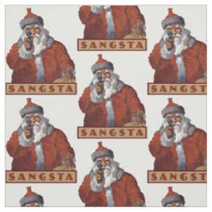 Gangsta Santa Zollgewebe Stoff