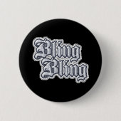 Gangsta Thug Bling Glitzer Grafikkommentare | Grap Button (Vorderseite)