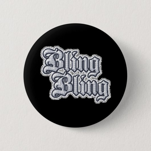 Gangsta Thug Bling Glitzer Grafikkommentare | Grap Button (Vorderseite)