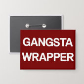 Gangsta-Verpackung Lustige Weihnachten passende Fa Button (Vorderseite/Rückseite)